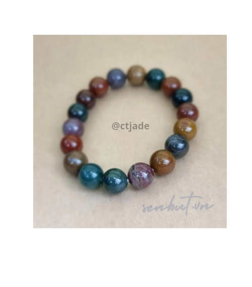 2209222 CTjade - Trang sức đá phong thủy hộ mệnh bình an, vòng chuỗi đá 100% đá thiên nhiên